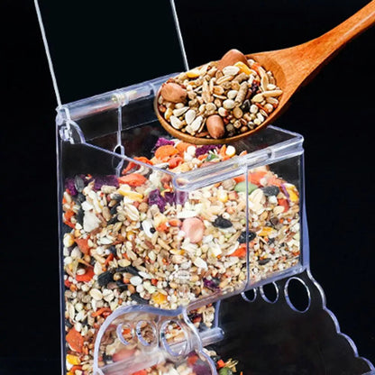 Automatic Pet Feeder - Clear Plastic Hamster Food Dispenser for Small Animals - ZOOMNSTORE