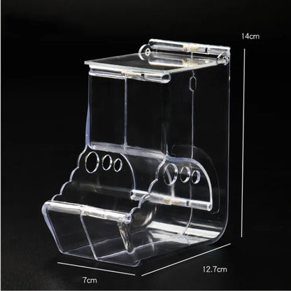 Automatic Pet Feeder - Clear Plastic Hamster Food Dispenser for Small Animals - ZOOMNSTORE