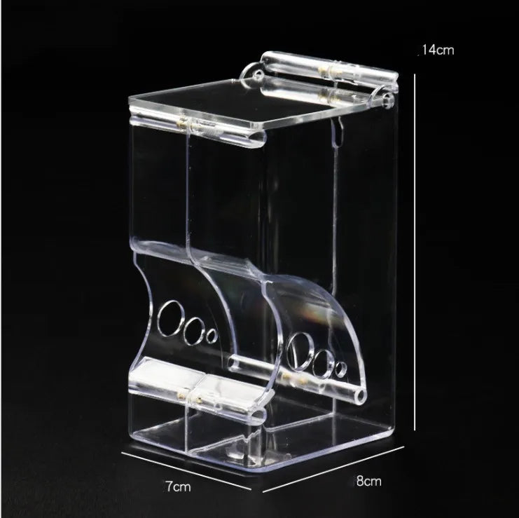 Automatic Pet Feeder - Clear Plastic Hamster Food Dispenser for Small Animals - ZOOMNSTORE