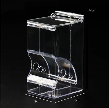 Automatic Pet Feeder - Clear Plastic Hamster Food Dispenser for Small Animals - ZOOMNSTORE