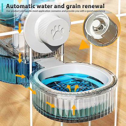 Automatic Pet Feeder | Hanging Gravity Pet Feeder & Water Dispenser For Cats, Dogs, Rabbits - ZOOMNSTORE