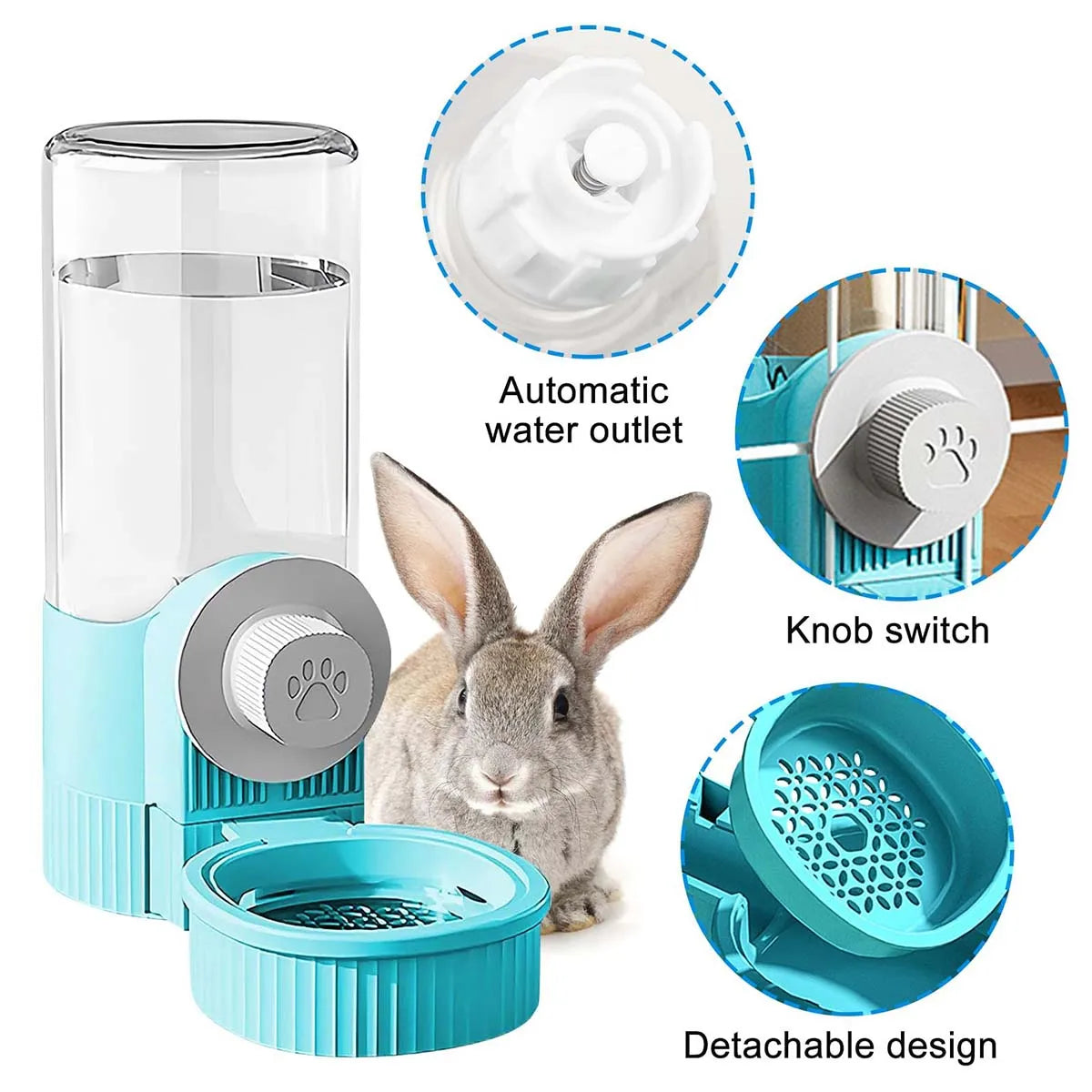 Automatic Pet Feeder | Hanging Gravity Pet Feeder & Water Dispenser For Cats, Dogs, Rabbits - ZOOMNSTORE