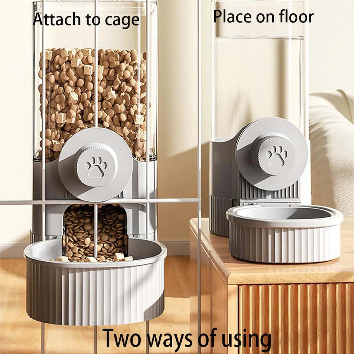 Automatic Pet Feeder | Hanging Gravity Pet Feeder & Water Dispenser For Cats, Dogs, Rabbits - ZOOMNSTORE