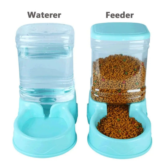 Automatic Pet Feeder  Water Fountain - 38L Cat Dog Food Dispenser - ZOOMNSTORE
