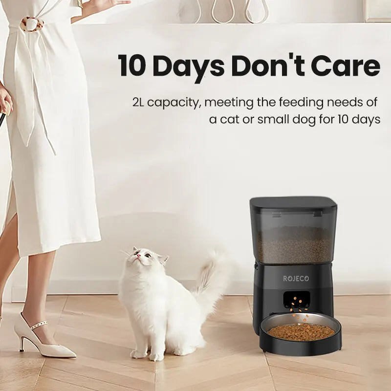 Automatic Pet Feeder - Smart Cat  Dog Food Dispenser - ZOOMNSTORE