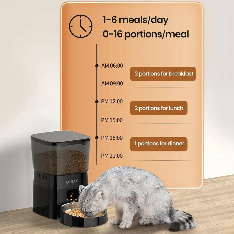 Automatic Pet Feeder - Smart Cat  Dog Food Dispenser - ZOOMNSTORE