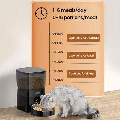 Automatic Pet Feeder - Smart Cat  Dog Food Dispenser - ZOOMNSTORE