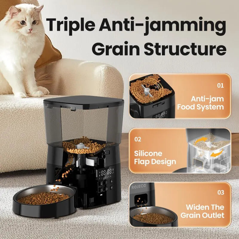 Automatic Pet Feeder - Smart Cat  Dog Food Dispenser - ZOOMNSTORE
