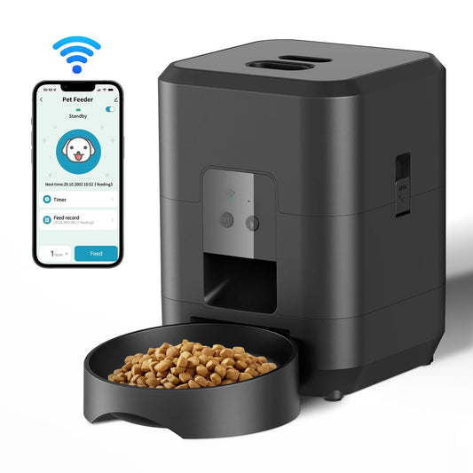 Automatic Pet Feeder - Timed Cat and Dog Food Dispenser - ZOOMNSTORE