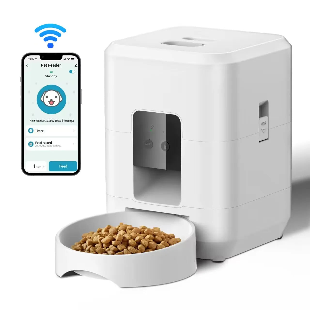 Automatic Pet Feeder - Timed Cat and Dog Food Dispenser - ZOOMNSTORE