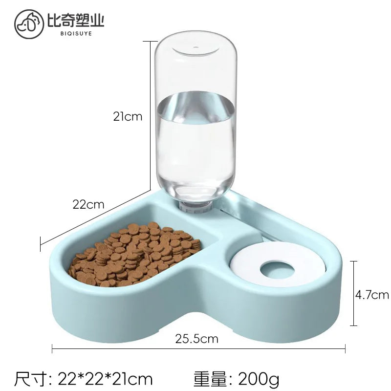 Automatic Pet Feeder - Universal Dog and Cat Basin with Water Dispenser Bowl - ZOOMNSTORE