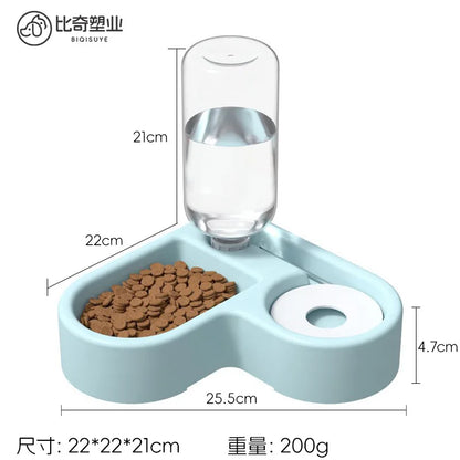 Automatic Pet Feeder - Universal Dog and Cat Basin with Water Dispenser Bowl - ZOOMNSTORE