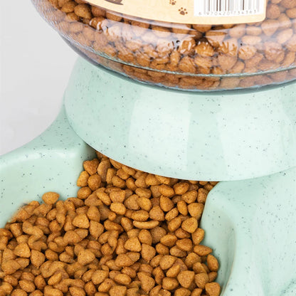 Automatic Pet Feeder  Water Dispenser - Large Capacity Dog  Cat Bowls - ZOOMNSTORE