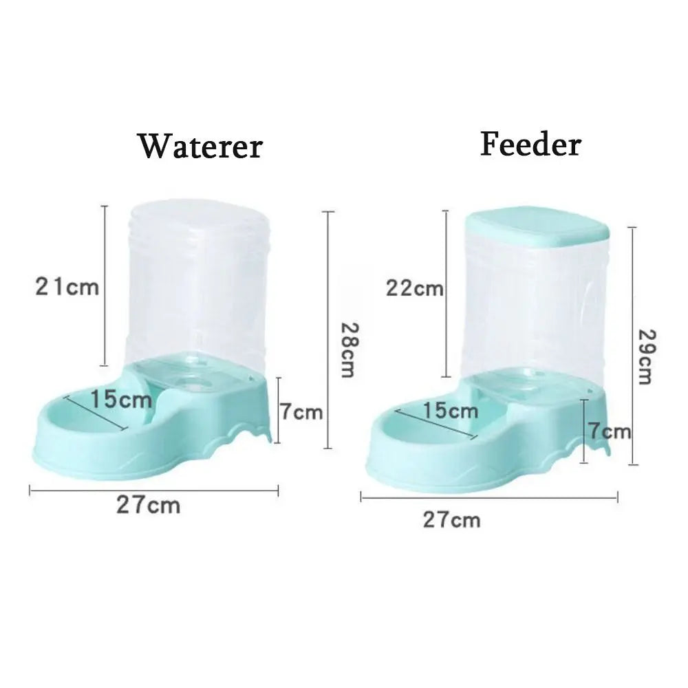 Automatic Pet Feeder  Water Fountain - 38L Cat Dog Food Dispenser - ZOOMNSTORE