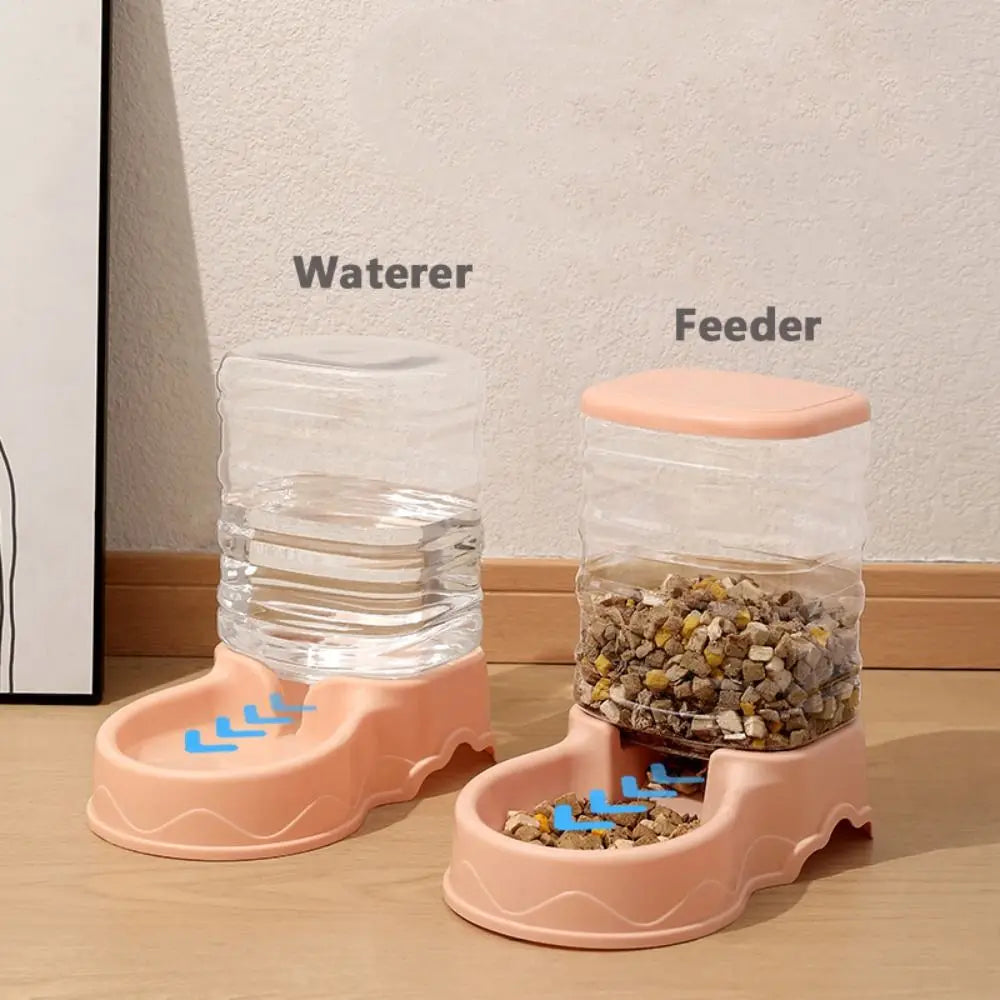 Automatic Pet Feeder  Water Fountain - 38L Cat Dog Food Dispenser - ZOOMNSTORE