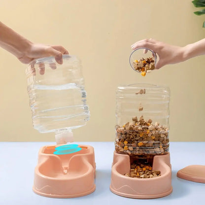 Automatic Pet Feeder  Water Fountain - 38L Cat Dog Food Dispenser - ZOOMNSTORE