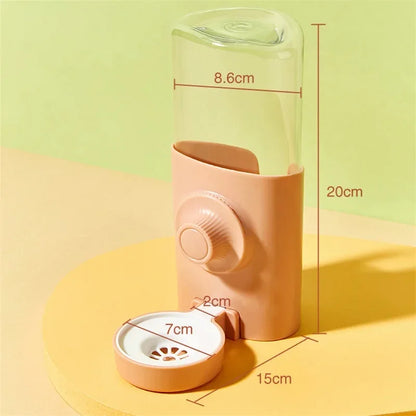 Automatic Pet Water Bottle - Silent Leakproof Water Dispenser for Rabbits & Small Animals - ZOOMNSTORE