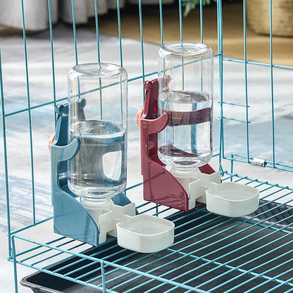 Automatic Pet Water Dispenser - Adjustable Hanging Waterer for Small Animals | Plastic Bottle - ZOOMNSTORE