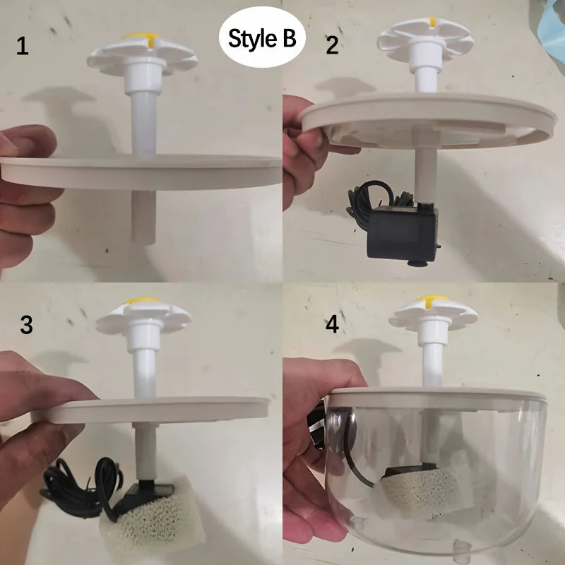 Automatic Pet Water Fountain - USB Electric Cat Drinking Dispenser with Filter - ZOOMNSTORE