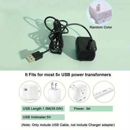 Automatic Pet Water Fountain - USB Electric Cat Drinking Dispenser with Filter - ZOOMNSTORE