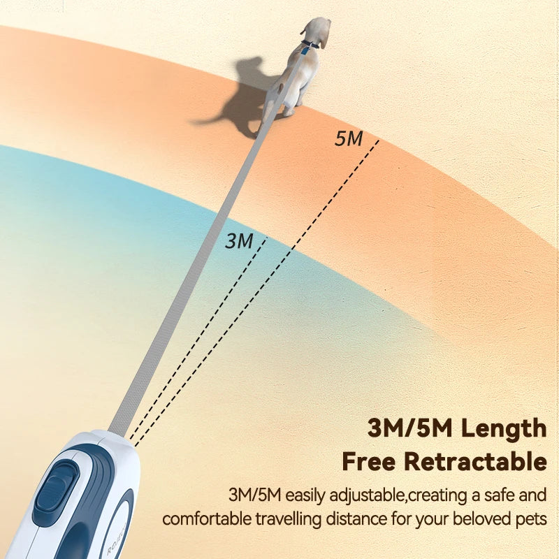 Automatic Retractable Dog Leash - 3M5M Extendable Rope for Small Dogs and Cats - ZOOMNSTORE