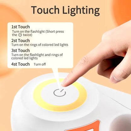 Automatic Retractable Dog Leash - 5M Nylon Lead with LED Flashlight Adjustable for Walking  Running - ZOOMNSTORE