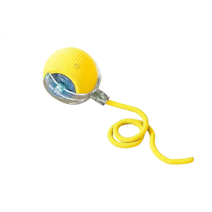Automatic Rolling Cat Ball – USB Rechargeable Smart Pet Toy with Tail Lamp - ZOOMNSTORE