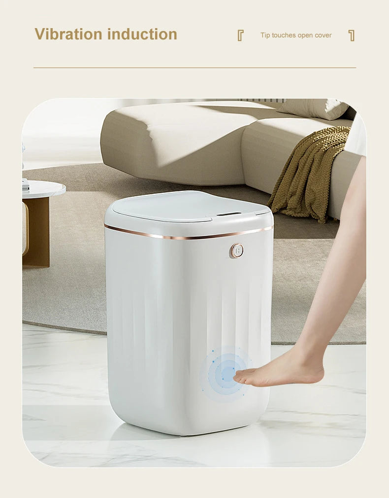 Smart Automatic Sensor Trash Can - 20L UV Induction Bathroom Wastebasket - ZOOMNSTORE