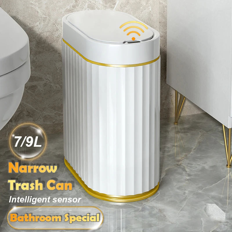Automatic Sensor Trash Can - 79L Smart Induction Garbage Bin for Bathroom and Kitchen - ZOOMNSTORE