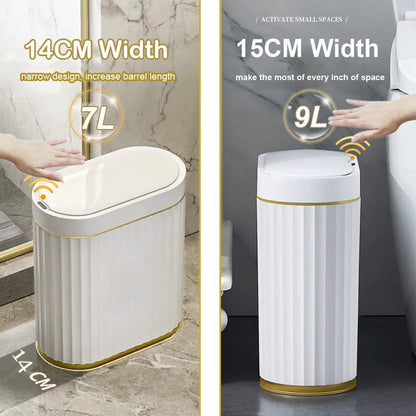 Automatic Sensor Trash Can - 79L Smart Induction Garbage Bin for Bathroom and Kitchen - ZOOMNSTORE