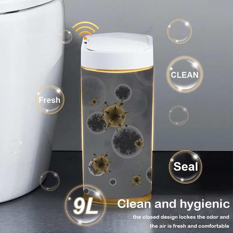 Automatic Sensor Trash Can - 79L Smart Induction Garbage Bin for Bathroom and Kitchen - ZOOMNSTORE