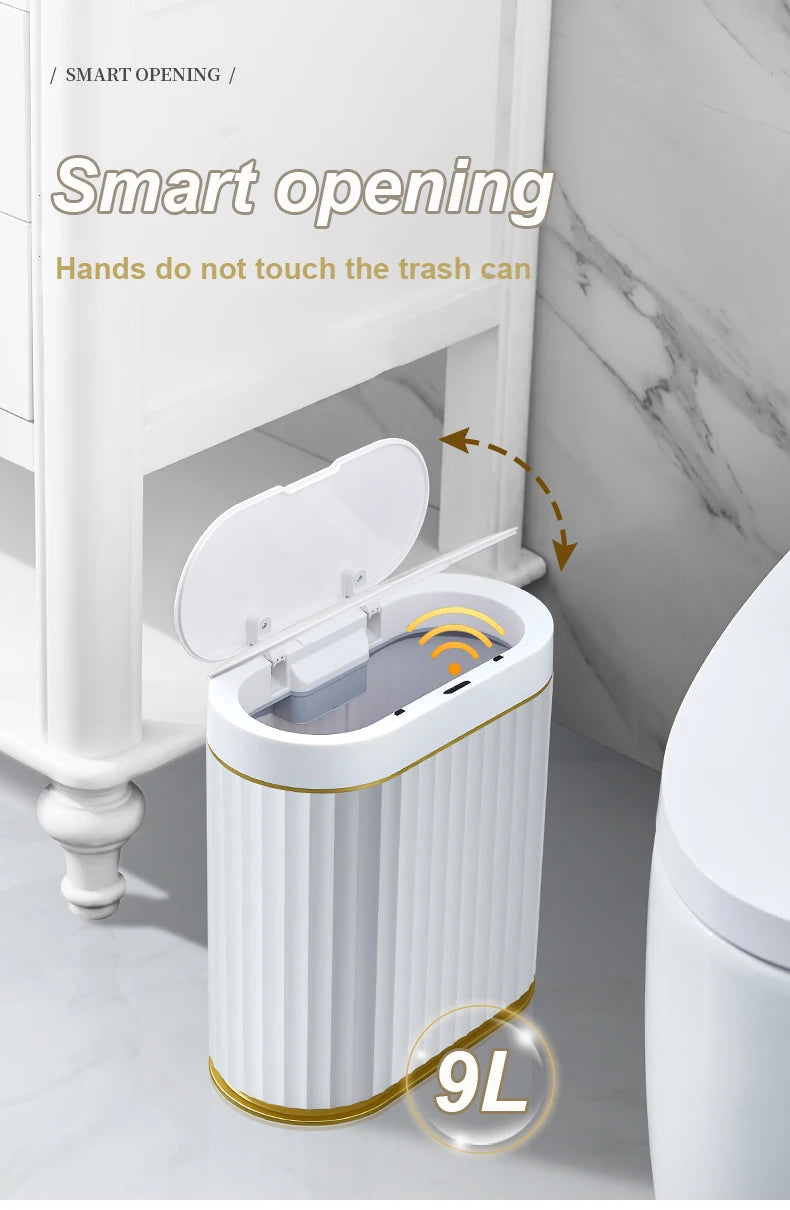 Automatic Sensor Trash Can - 79L Smart Induction Garbage Bin for Bathroom and Kitchen - ZOOMNSTORE