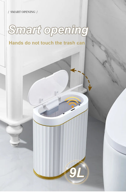 Automatic Sensor Trash Can - 79L Smart Induction Garbage Bin for Bathroom and Kitchen - ZOOMNSTORE