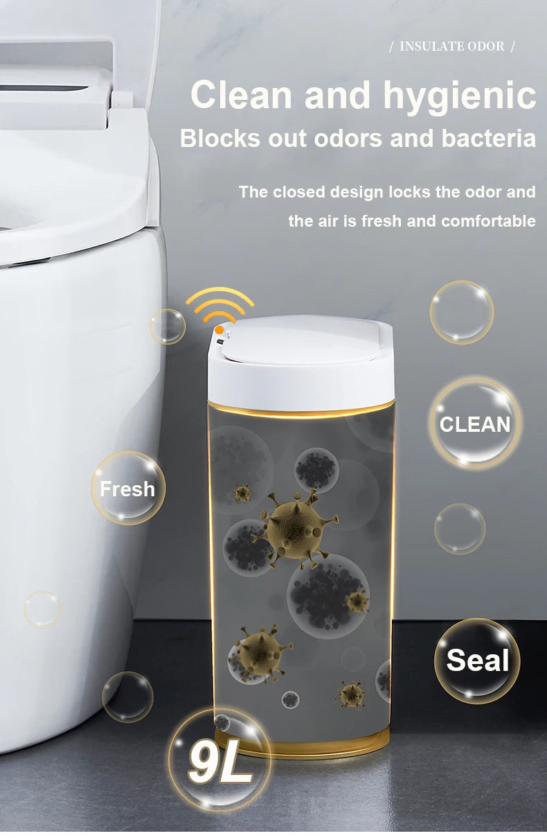 Automatic Sensor Trash Can - 79L Smart Induction Garbage Bin for Bathroom and Kitchen - ZOOMNSTORE