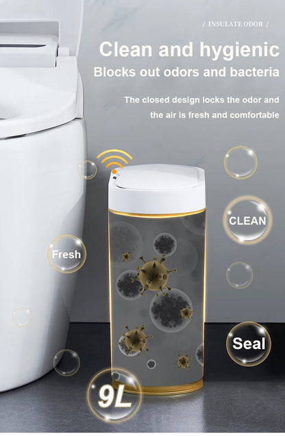 Automatic Sensor Trash Can - 79L Smart Induction Garbage Bin for Bathroom and Kitchen - ZOOMNSTORE
