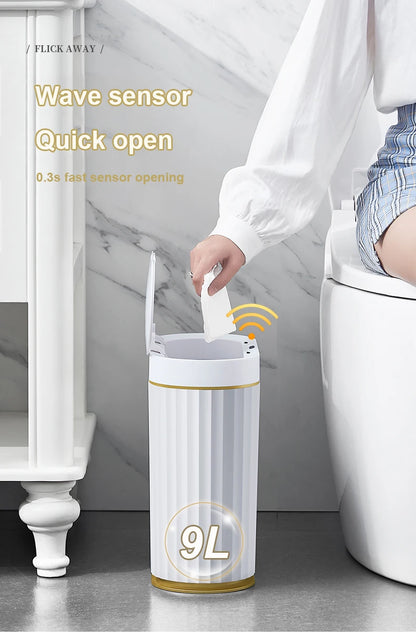 Automatic Sensor Trash Can - 79L Smart Induction Garbage Bin for Bathroom and Kitchen - ZOOMNSTORE