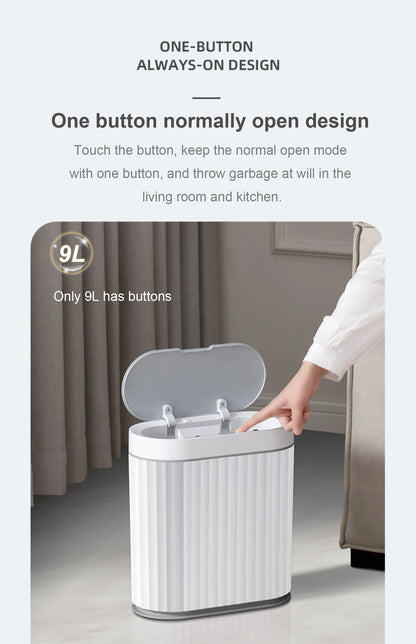 Automatic Sensor Trash Can - 79L Smart Induction Garbage Bin for Bathroom and Kitchen - ZOOMNSTORE