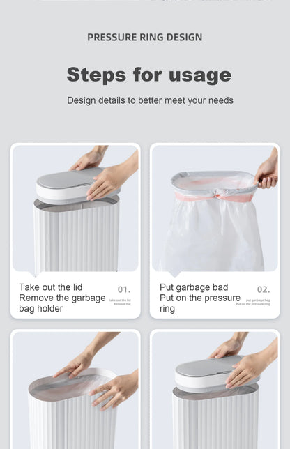 Automatic Sensor Trash Can - 79L Smart Induction Garbage Bin for Bathroom and Kitchen - ZOOMNSTORE