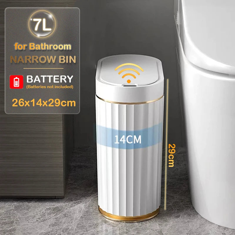 Automatic Sensor Trash Can - 79L Smart Induction Garbage Bin for Bathroom and Kitchen - ZOOMNSTORE