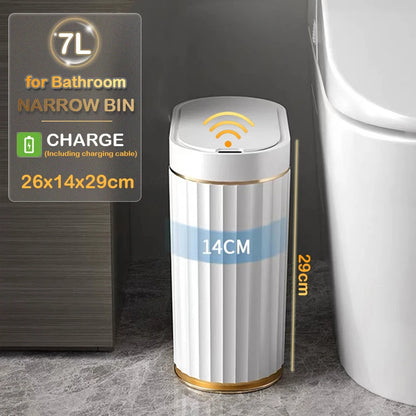 Automatic Sensor Trash Can - 79L Smart Induction Garbage Bin for Bathroom and Kitchen - ZOOMNSTORE