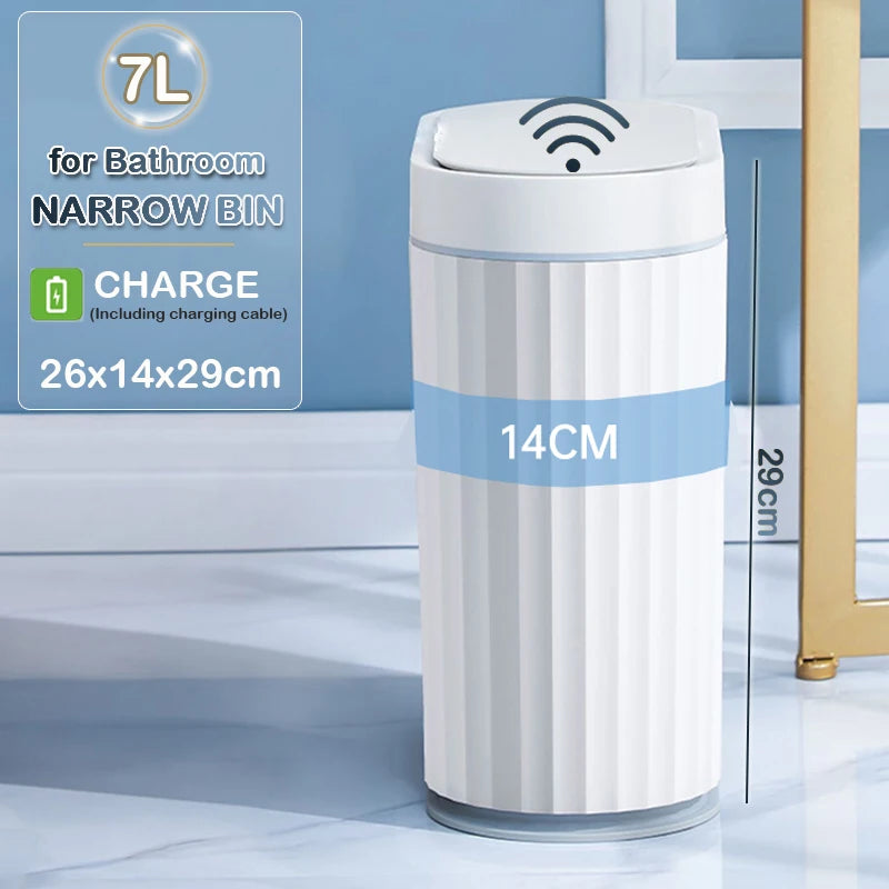 Automatic Sensor Trash Can - 79L Smart Induction Garbage Bin for Bathroom and Kitchen - ZOOMNSTORE