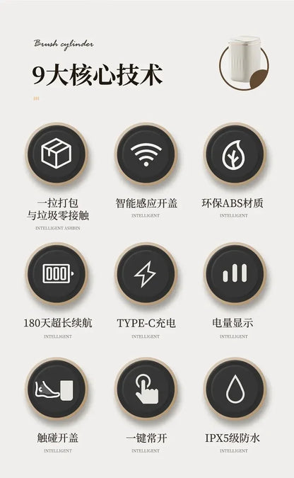 20L Smart Sensor Trash Can - Waterproof Large Capacity Kitchen  Bathroom Bin - ZOOMNSTORE