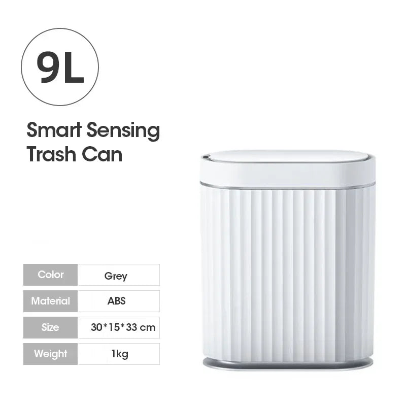 Automatic Smart Trash Can - Sensor Garbage Bin with Odor Locking Lid for Kitchen & Bathroom - ZOOMNSTORE