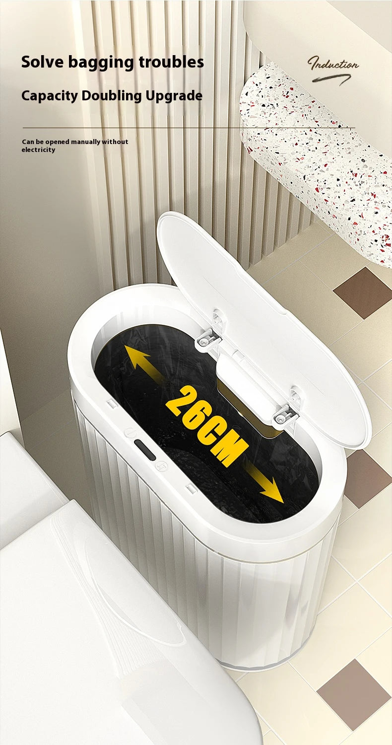 Automatic Smart Trash Can - Sensor Garbage Bin with Odor Locking Lid for Kitchen & Bathroom - ZOOMNSTORE