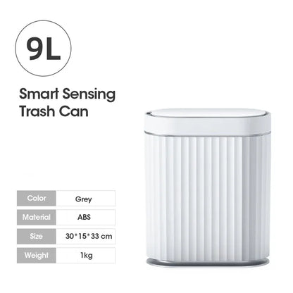 Automatic Smart Trash Can - Sensor Garbage Bin with Odor Locking Lid for Kitchen & Bathroom - ZOOMNSTORE