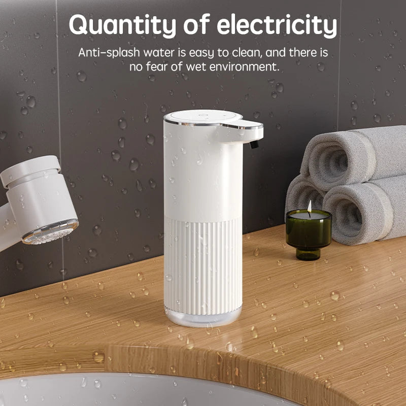 HQ Automatic Soap Dispenser bathroom accessories Automatic Liquid soap dispenser 360ML TYPE-C White 4 Level Foam Soap Dispenser - ZOOMNSTORE