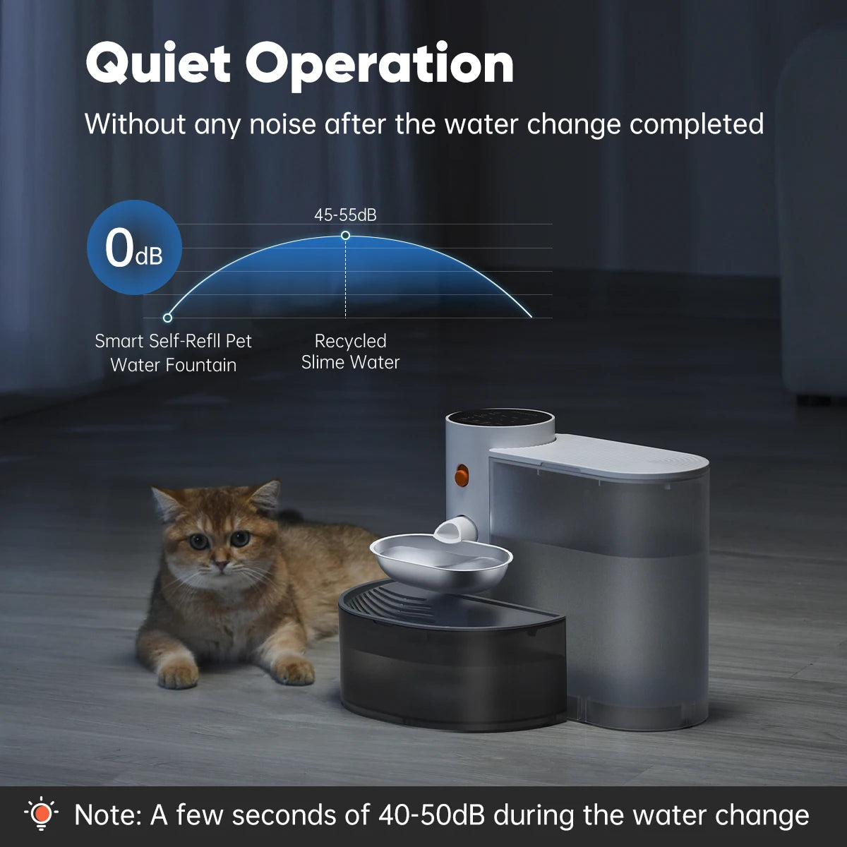 Automatic Stainless Steel Pet Water Dispenser - Purifying Bowl for Cats - ZOOMNSTORE