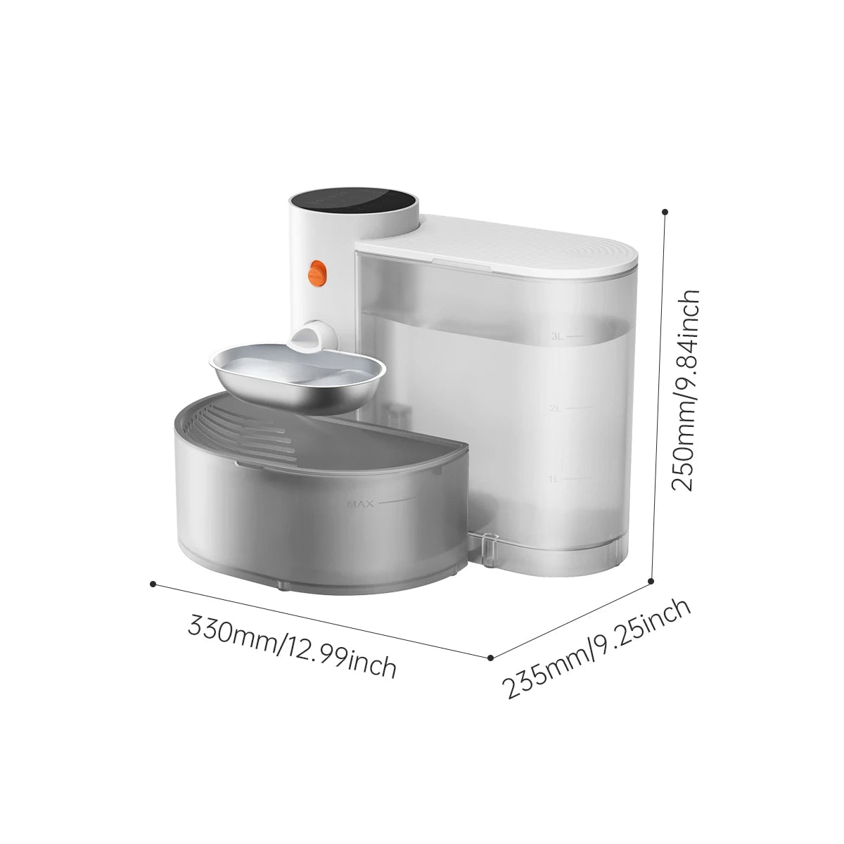 Automatic Stainless Steel Pet Water Dispenser - Purifying Bowl for Cats - ZOOMNSTORE