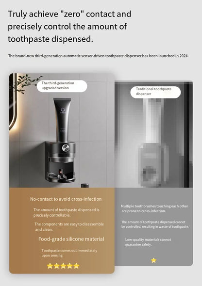 Automatic Toothpaste Squeezer - Adjustable Bathroom Accessory - ZOOMNSTORE