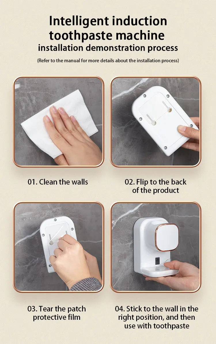 Automatic Toothpaste Squeezer - Adjustable Bathroom Accessory - ZOOMNSTORE